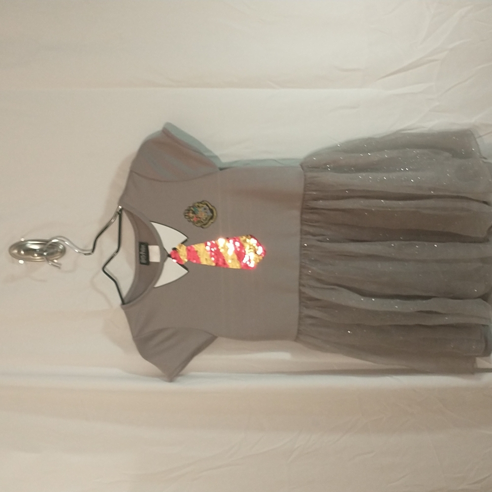 Girls Harry Potter Tutu Dress Reversible Sequined Tie Size 10